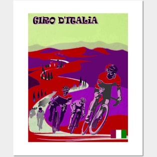 GIRO D ITALIA Bicycle Racing Abstract Advertising Print Posters and Art